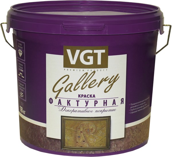 

VGT Gallery 18 кг, Краска фактурная (белая), Белый
