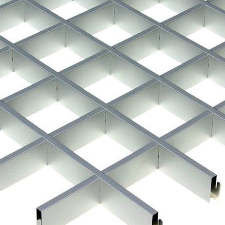 

Потолок грильято Cesal CL Эконом, 120х120х37 мм, Серый