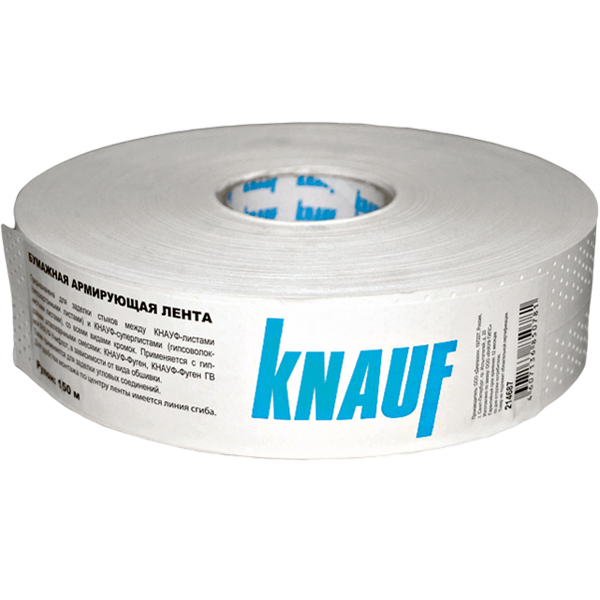 Купить Лента армирующая бумажная перфорированная Knauf рулон 150 м