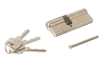 Механизм цилиндровый ключ-ключ Elementis никель 35/45 мм
