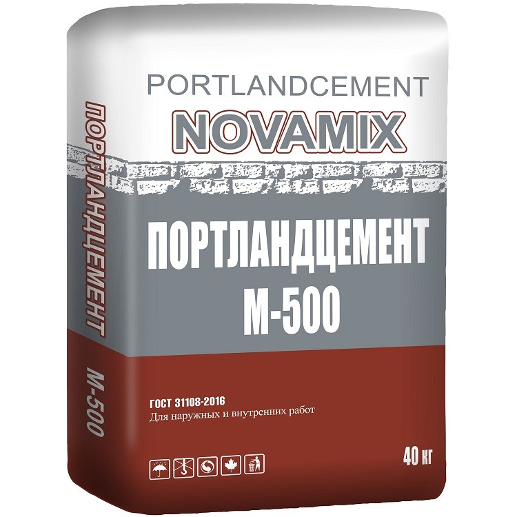 

Портландцемент Novamix М-500, 40 кг