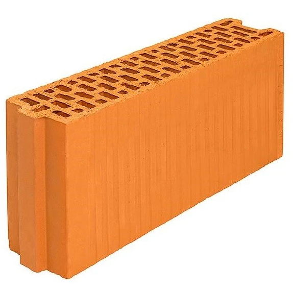 Блок керамический M100 Wienerberger Porotherm 12 оранжевый 500х120х219 мм