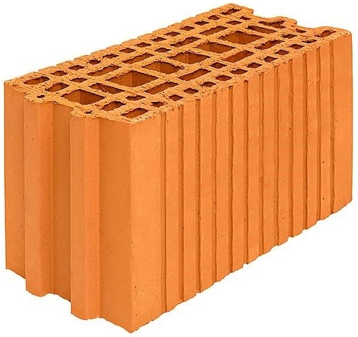 Блок керамический M100 Wienerberger Porotherm 20 оранжевый 400х200х219 мм