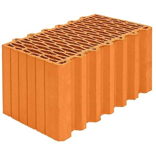 Блок керамический M100 Wienerberger Porotherm 44 оранжевый 440х250х219 мм
