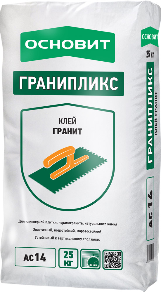 

Основит Гранипликс АС14, 25 кг, Клей для плитки