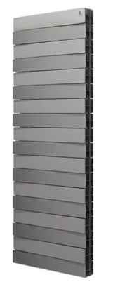 

Радиатор биметаллический Royal Thermo PianoForte Tower Silver Satin 18 секций, Серебристый
