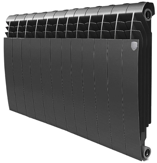 

Радиатор биметаллический Royal Thermo Biliner 500 Noir Sable 12 секций, Черный