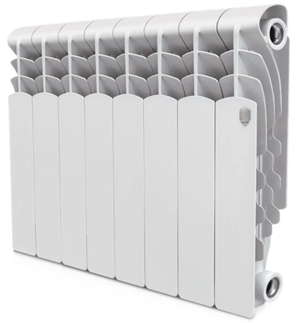 

Радиатор биметаллический Royal Thermo Revolution Bimetall 350 8 секций, Белый