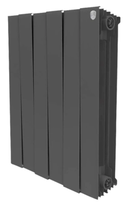 

Радиатор биметаллический Royal Thermo PianoForte 500 Noir Sable 6 секций, Черный