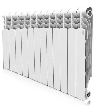 

Радиатор биметаллический Royal Thermo Revolution Bimetall 350 12 секций, Белый