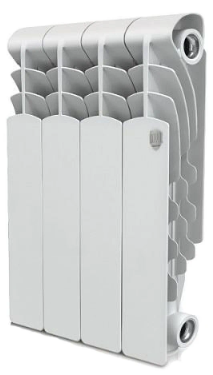 

Радиатор биметаллический Royal Thermo Revolution Bimetall 350 4 секции, Белый