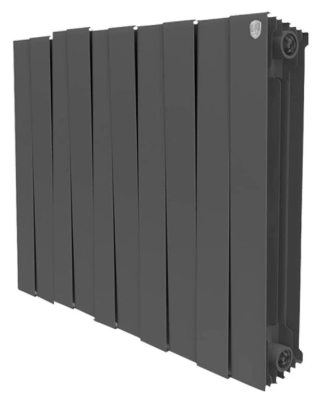 

Радиатор биметаллический Royal Thermo PianoForte 500 Noir Sable 10 секций, Черный