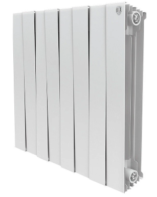 

Радиатор биметаллический Royal Thermo PianoForte 500 Bianco Traffico 8 секций, Белый