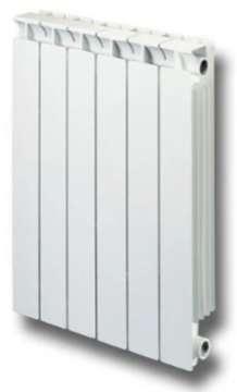 

Радиатор биметаллический Global Style 350/80 6 секций, Белый