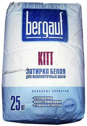 Bergauf Kitt, 25 кг, Затирка для узких швов белая