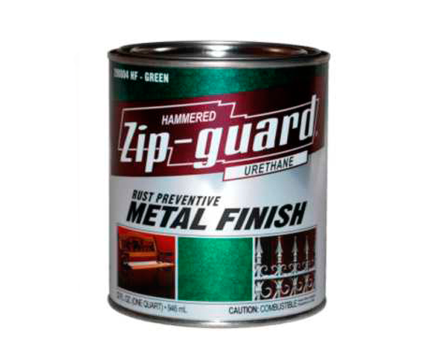 Zip Guard, 0,9 л, Краска по металлу антикоррозийная уретановая серебристо-серая молотковая