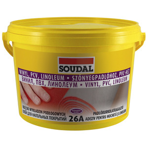 Soudal 26А, 15 кг, Клей акриловый для всех видов напольных покрытий