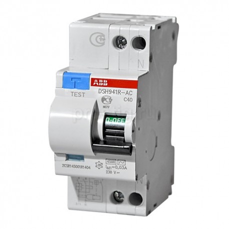 

ABB DSH941R C40 30мА, номинальный ток 40А, Автомат дифференциальный