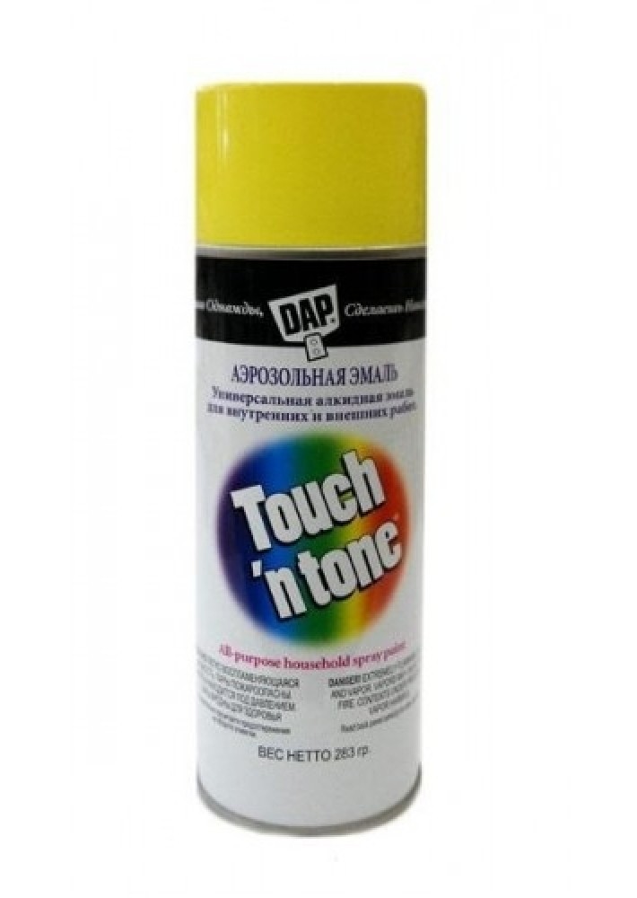 Dap Touch'n Tone 283 мл, Эмаль аэрозольная универсальная (желтая)