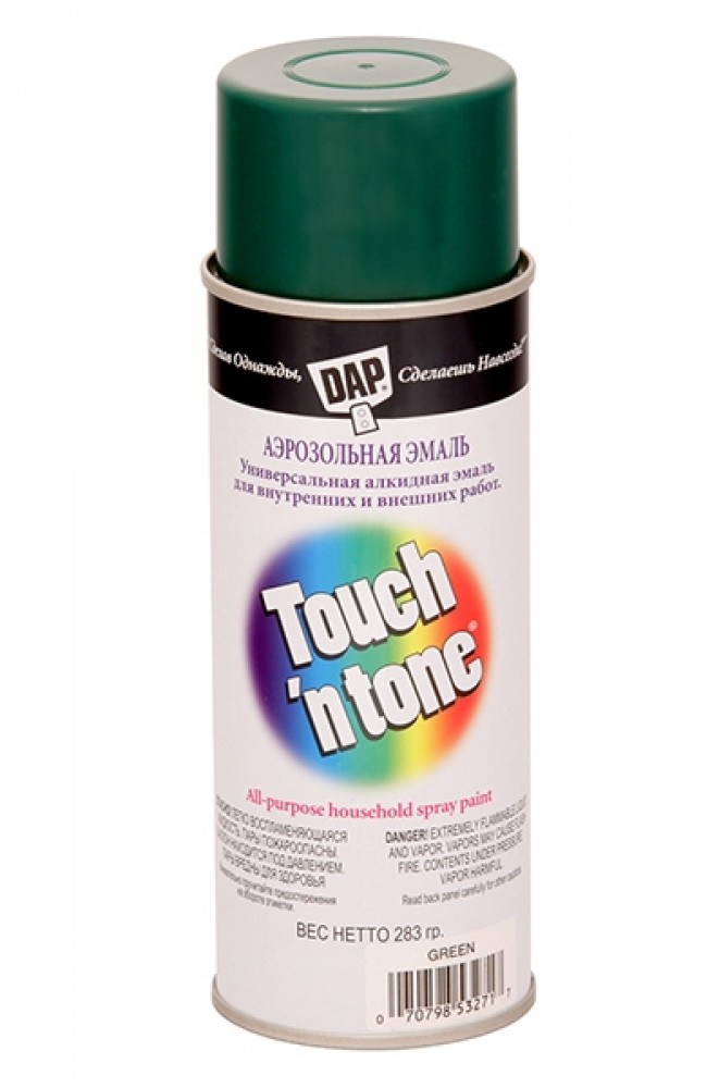Dap Touch'n Tone 283 мл, Эмаль аэрозольная универсальная (зеленая)