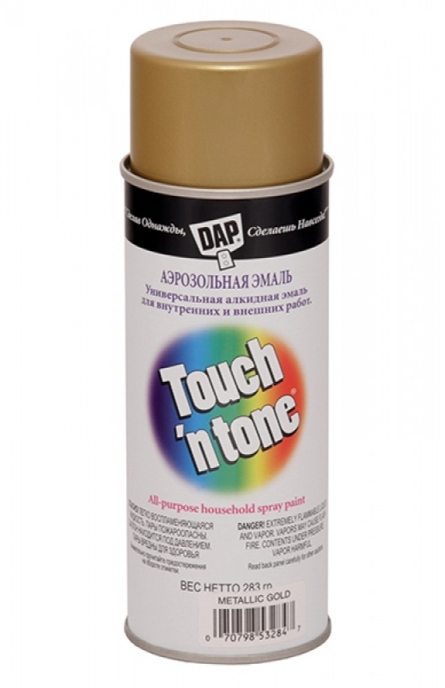 Dap Touch'n Tone 283 мл, Эмаль аэрозольная универсальная (золото)