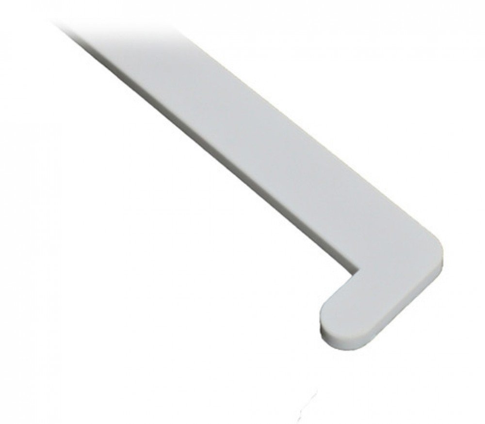 Эколайн 70 см, Заглушка для подоконника ПВХ правая (белая)