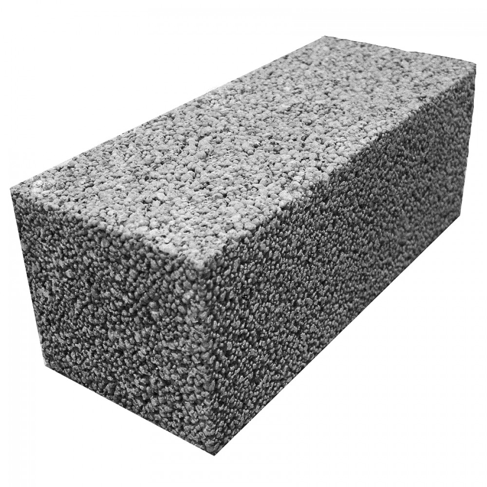Блок керамзитный полнотелый 400х200х100 мм