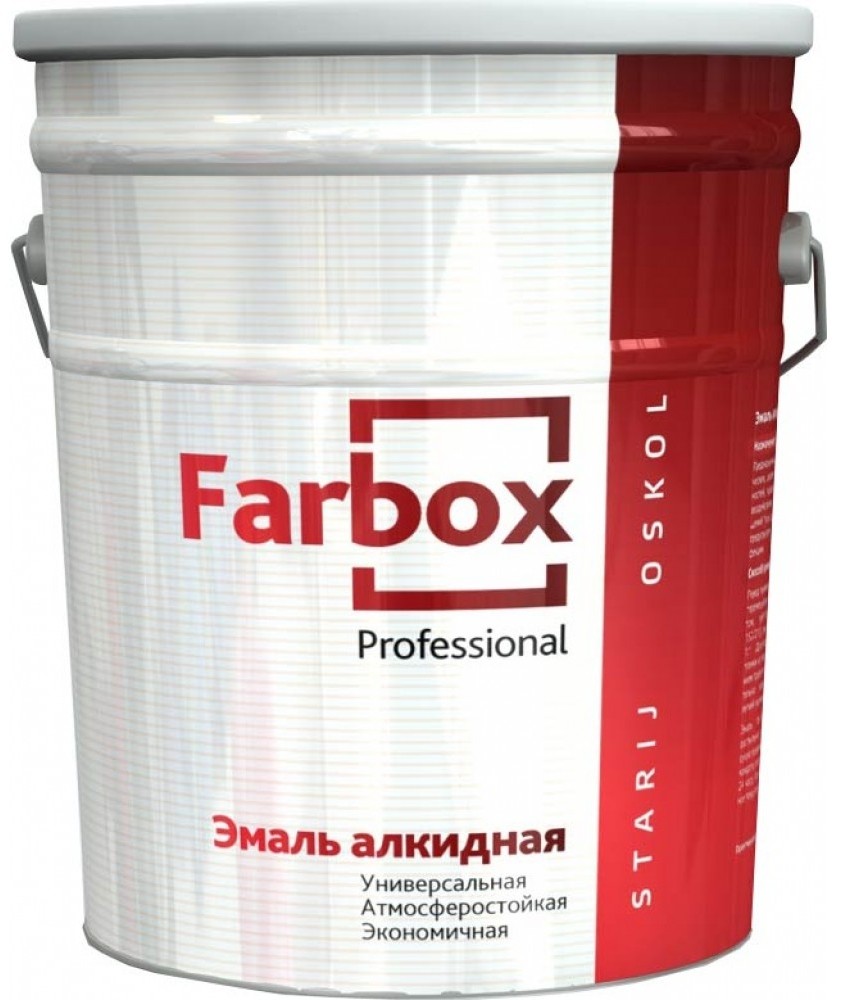 

Farbox ПФ-115 20 кг, Эмаль алкидная универсальная (черная), Черный