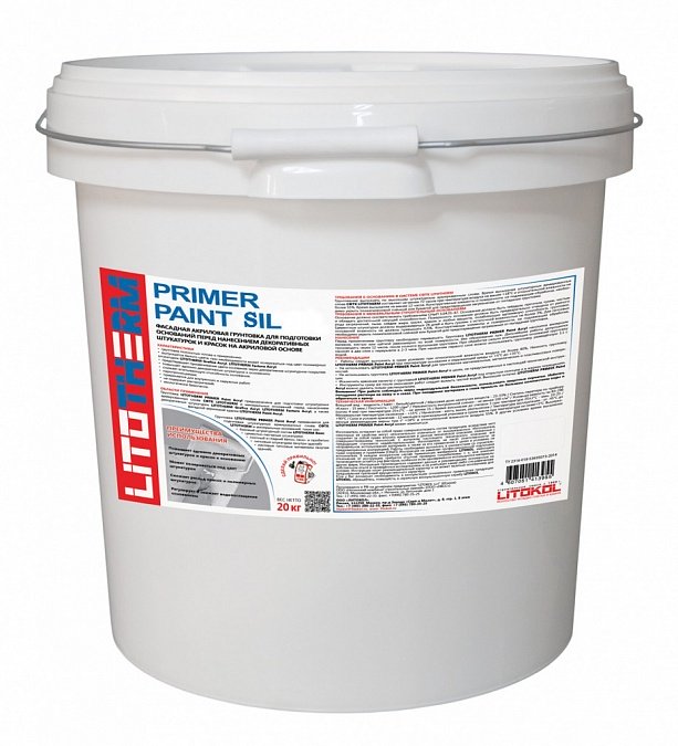 Купить Краска фасадная силиконовая Litokol Litotherm Paint Sil белая 20 кг