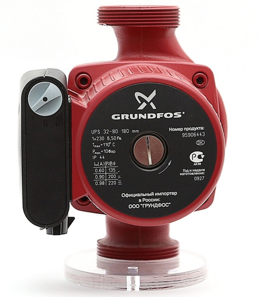 Купить Насос циркуляционный для систем отопления Grundfos UPS 32-80 8 м 11 м3/ч
