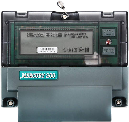 Купить Счетчик электроэнергии однофазный многотарифный Инкотекс Меркурий 200.02