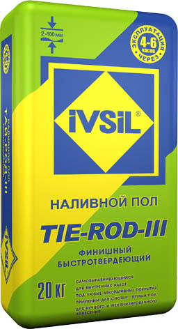 Купить Наливной пол быстротвердеющий Ivsil Tie-Rod-III 20 кг