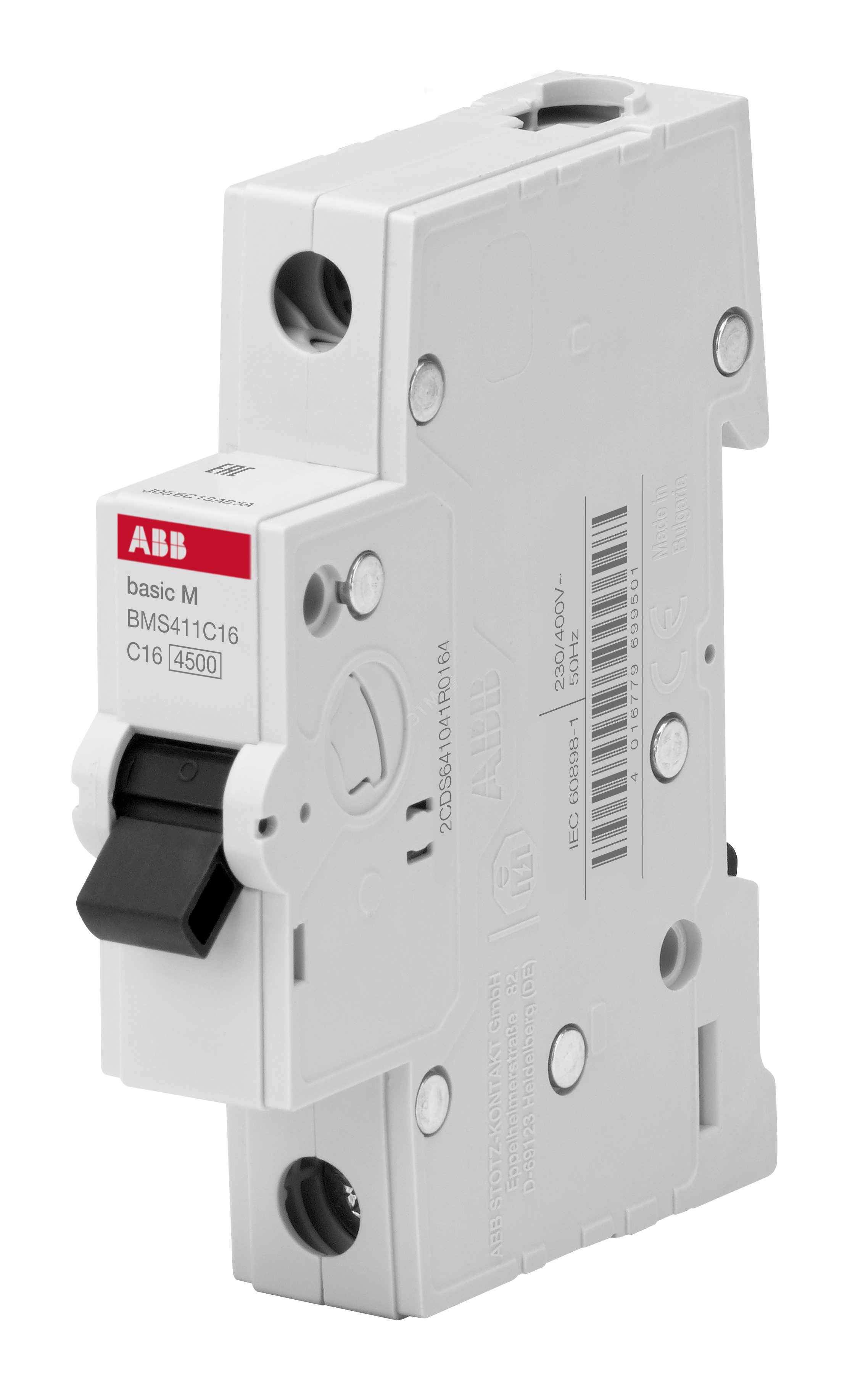 

Выключатель автоматический ABB 1P Basic M 10A тип С
