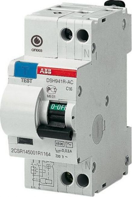 

Автоматический выключатель дифференциального тока ABB Basic M 1P+N 16А тип C