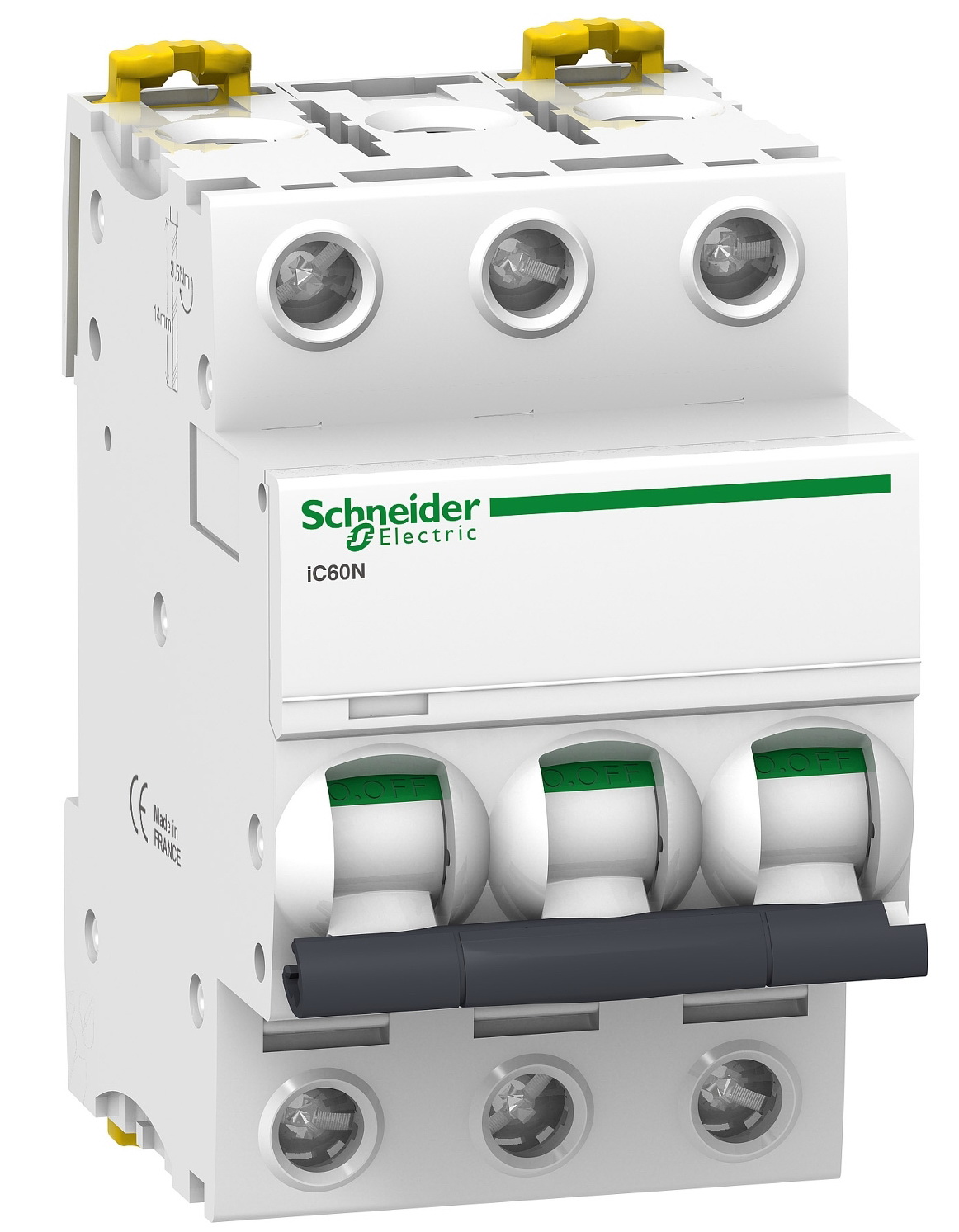 

3P Schneider Electric Acti 9 iC60N, 40А, C, Выключатель автоматический