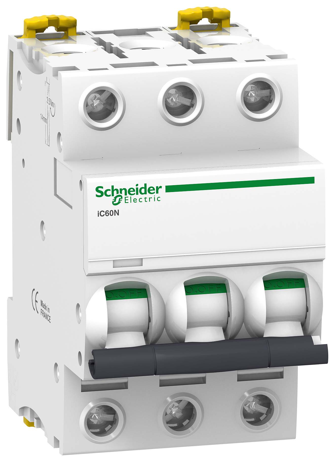 

3P Schneider Electric Acti 9 iK60, 25А, C, Выключатель автоматический