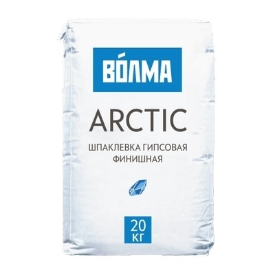 

Шпаклевка гипсовая Волма Арктик 20 кг, Белый