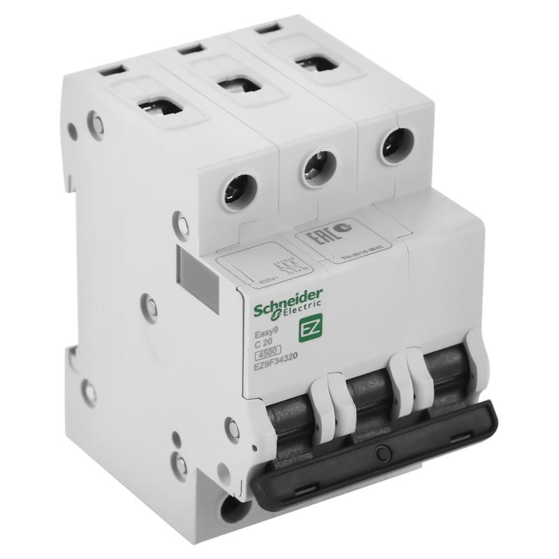 

3P Schneider Electric Easy 9, 20А, C, Выключатель автоматический