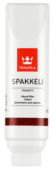 Tikkurila Спаккели Пуукитти темная сосна, 0.5 л, Шпатлевка для древесины