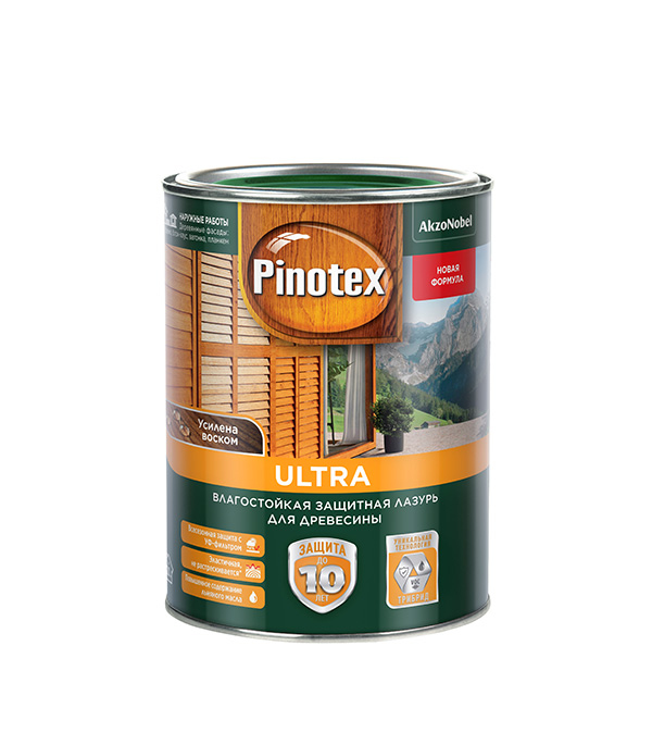 

Антисептик Pinotex Ultra декоративный для дерева палисандр 1 л