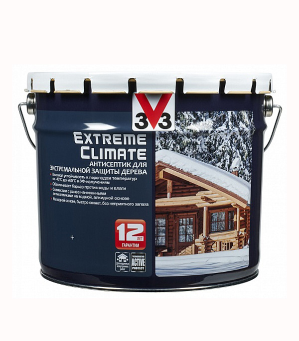 

Антисептик V33 Extreme Climate декоративный для дерева французский беж 9 л