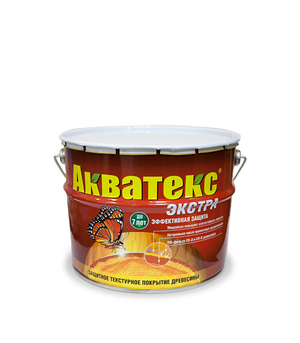 

Антисептик Акватекс Экстра декоративный для дерева орех 10 л