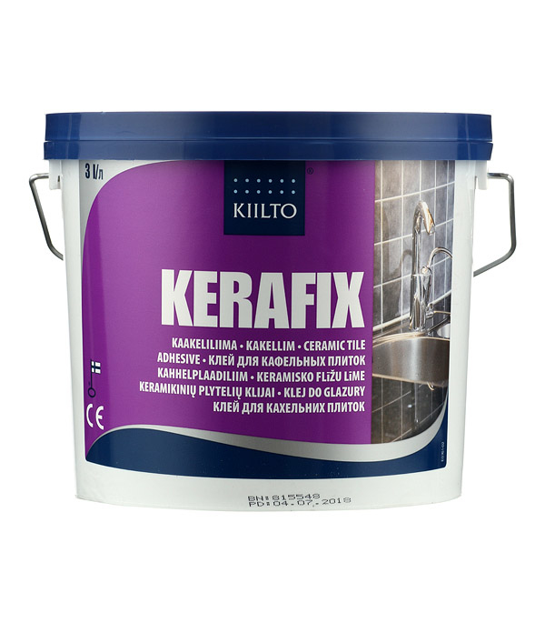 Клей для плитки Kiilto Kerafix готовый 3 л