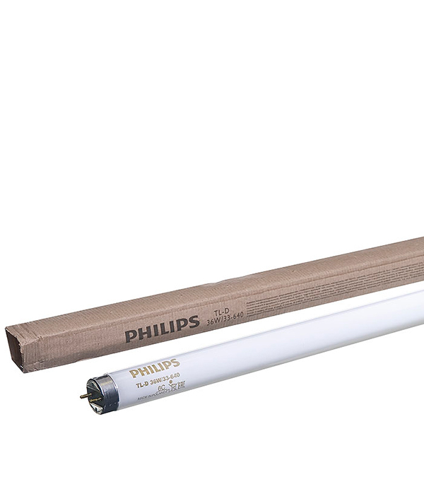 

Лампа люминесцентная Philips TL-D 36 G13 4000К дневной свет 36 Вт 1200 мм