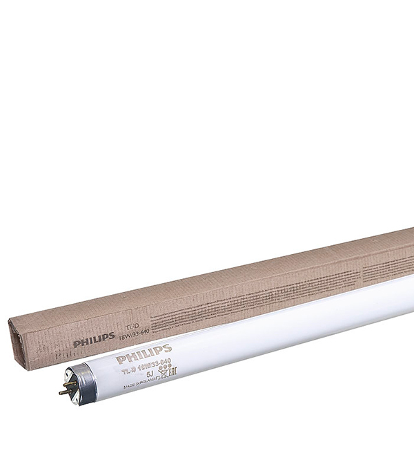 

Лампа люминесцентная Philips TL-D G13 4000К дневной свет 18 Вт 590 мм