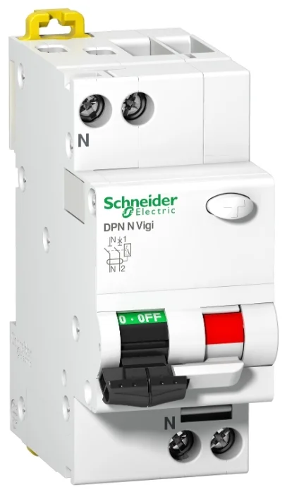 

2P Schneider Electric DPN N VIGI 30мА, номинальный ток 16А, Автомат дифференциальный