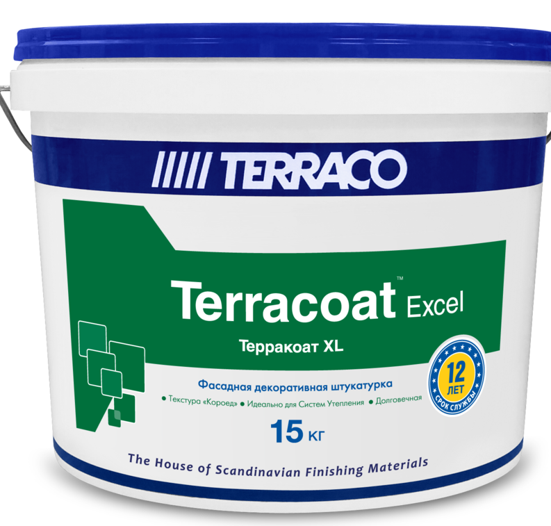 Terraco Terracoat XL, 25 кг, Штукатурка декоративная акриловая