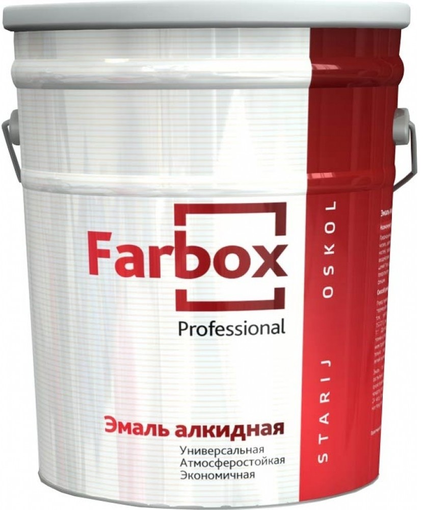 

Farbox ПФ-115 20 кг, Эмаль алкидная универсальная (белая глянцевая), Белый