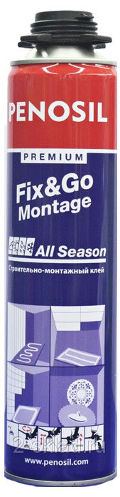 Penosil Fix&Go Montage All Season, 750 мл, Пена монтажная профессиональная зимняя