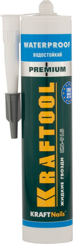 

Kraftool KraftNails Premium Waterproof KN-915, 310 мл, Клей монтажный водостойкий, Бежевый